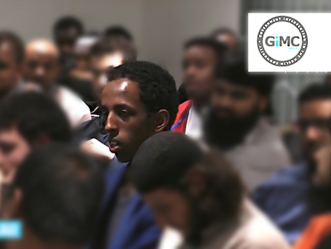 An image from a clip showing Ali Khalif Shire Ali speaking at an Islamophobia forum in 2015. Picture: Supplied