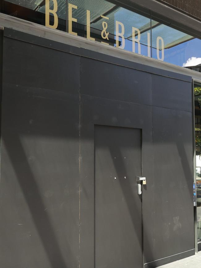 Barangaroo’s Bel & Brio locations have been closed since October 29. Picture: Tim Hunter