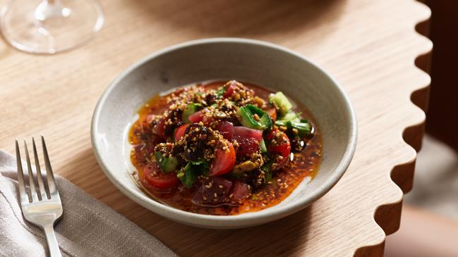 Tuna with Tomato, Tahini &amp; fragrant chilli oil is set to be a feature on the menu at Urbnsurf’s Rafi.