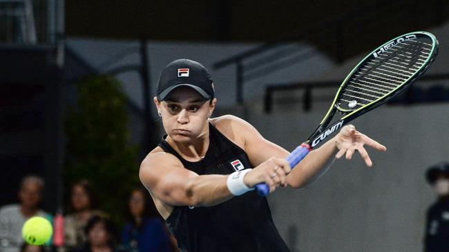 Ash Barty made a winning start to her Adelaide International campaign. Picture: AFP