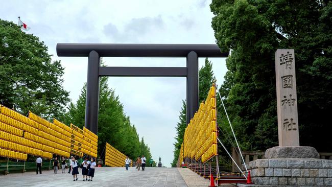 Yasukuni Shrine is dedicated to the Japanese who have died in wars since the 19th century. Picture: AFP