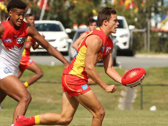 Jacob Heron in action for the Suns’ NEAFL side. Picture: Mike Batterham