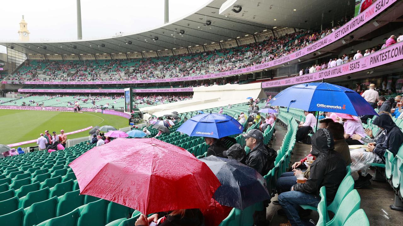 Wet weather ruined this year’s Test at the SCG. Picture: Tim Hunter