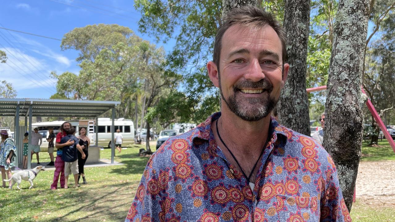 Former Gum Gum Tree owner, Tony Rieck, at Jack Crittle's memorial on December 12, 2022. Picture: Savannah Pocock