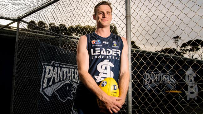 South Adelaide recruit Paul Hunter at Noarlunga. Picture: Morgan Sette