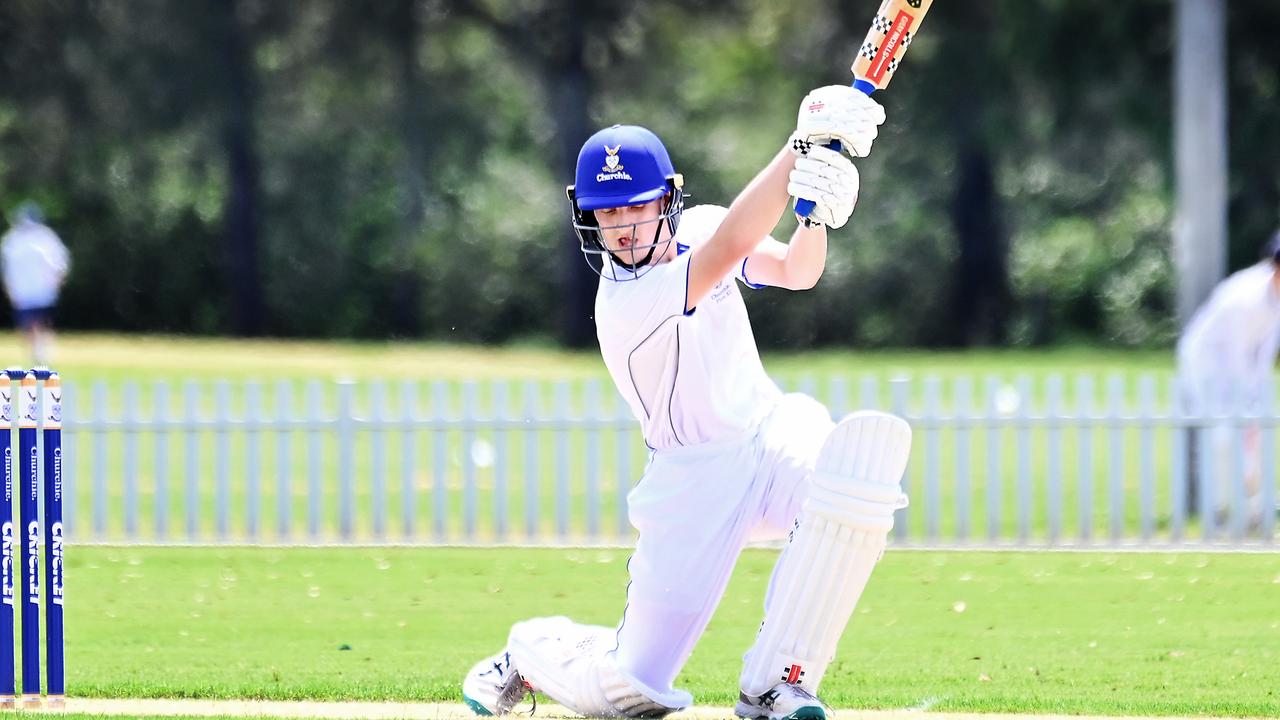 Churchie batsman Angus Storen. Picture, John Gass