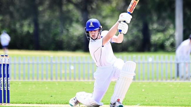 Churchie batsman Angus Storen. Picture, John Gass