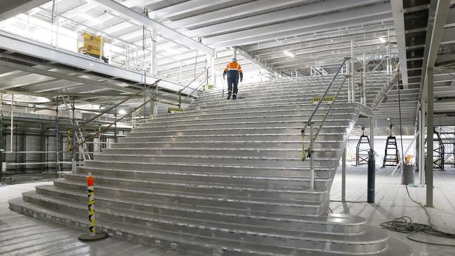 The duty-free deck under construction at Incat. Picture: Nikki Davis-Jones