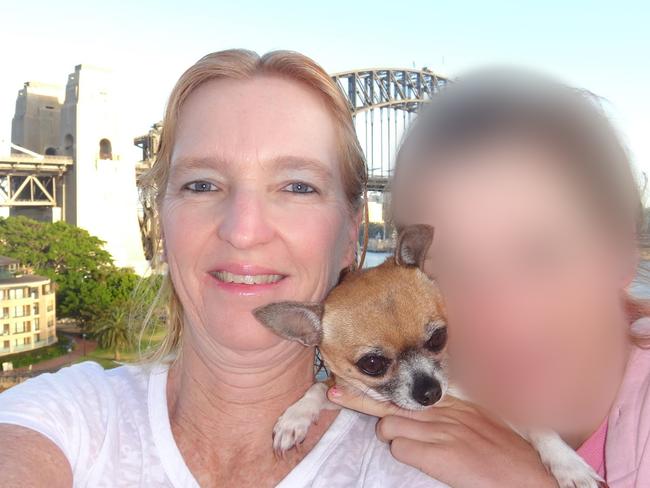 Maree Mavis Crabtree, a Gold Coast mother who has been charged with murdering two of her children and gaining financial benefit from their insurance payouts. Seen here with one of surviving daughters in Sydney.