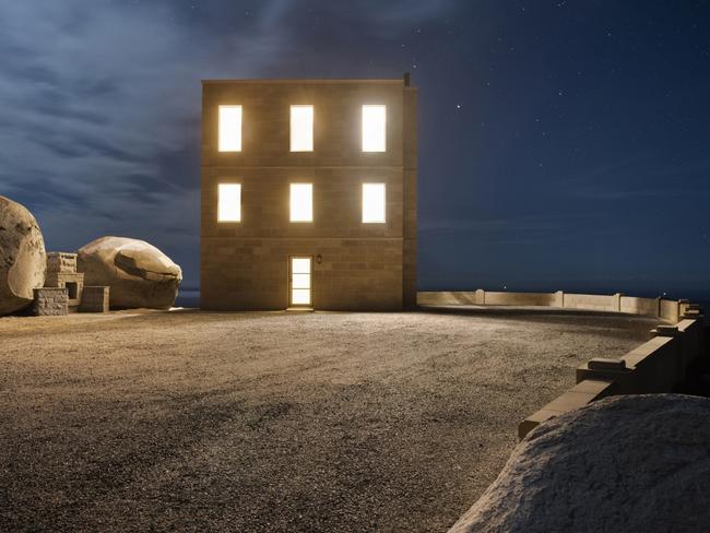 The Keep, looking magnificent, at night under a starry sky. Picture: Aaron Jones