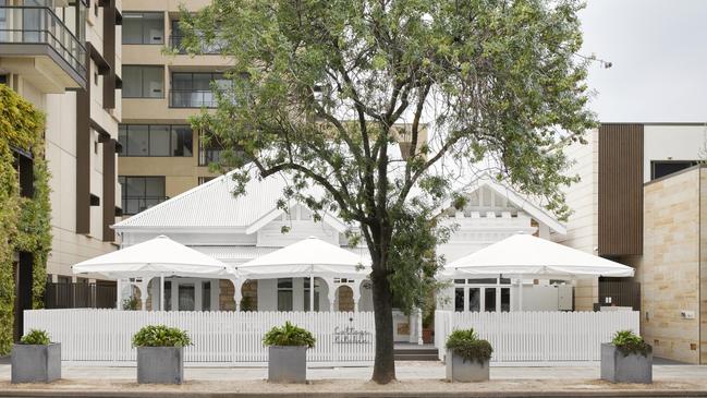 Street view of exterior at Cottage Kitchen restaurant found in North Adelaide.