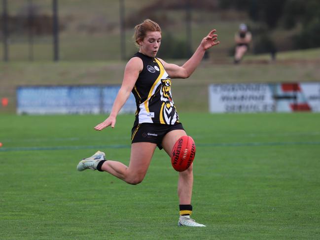 Kingborough Tigers' Matilda Lange is a player to watch in 2025. Picture: CMW Photography