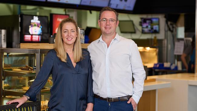 McDonald’s Roma owner Serrin Dewar with her partner John Brooker.