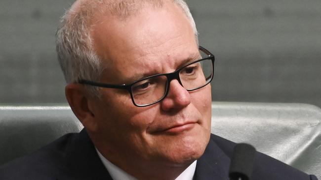 CANBERRA, AUSTRALIA - NOVEMBER 21: Scott Morrison MP during Question time at Parliament House in Canberra. Picture: NCA NewsWire / Martin Ollman