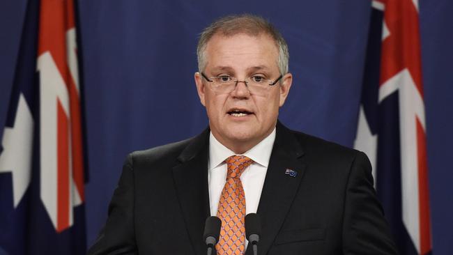 Federal Treasurer Scott Morrison speaks at press conference in Sydney, Wednesday, March 30, 2016. (AAP Image/Mick Tsikas) NO ARCHIVING