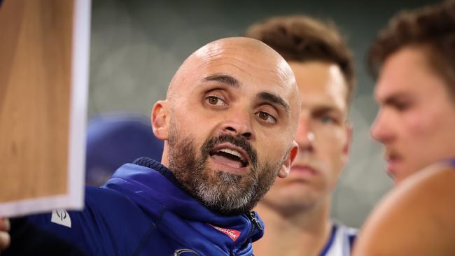 North Melbourne coach Rhyce Shaw says his players have six weeks to get back on track. Picture: Matt Turner/AFL Photos