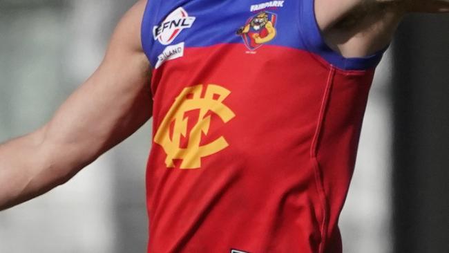 EFL Division 3 2023: Fairpark v Oakleigh District at Fairpark Reserve. Fairpark player  James Crowle. Picture: Valeriu Campan