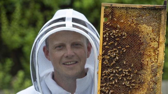 Beekeeper Simon Mildren, founder of HiveKeepers, will be a speaker at an upcoming e-commerce course run by LaTrobe that is free to farmers. Picture: Zoe Phillips