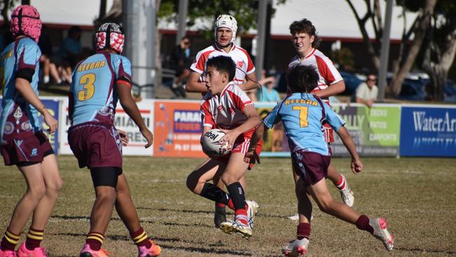 Brisbane Broncos Old Boys action: Keebra Park v Palm Beach Currumbin.