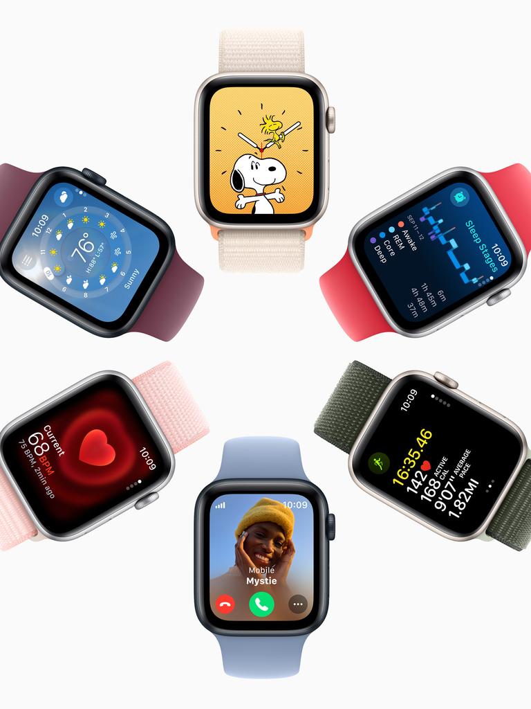 Apple's Series 9 Watch comes with a variety of customisable faces.