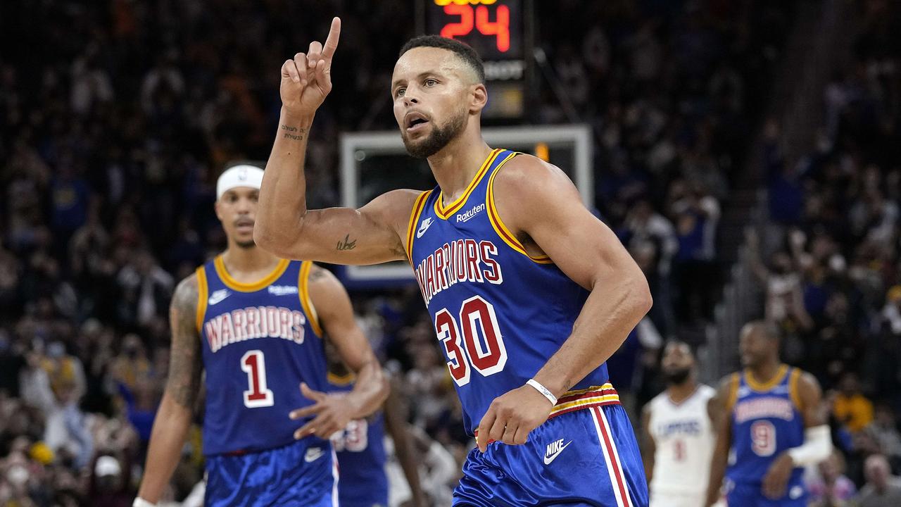 Chris Gouldiong had a trial with Steph Curry’s Golden State Warriors. Picture: Getty Images