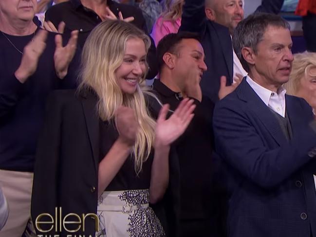 Portia de Rossi was seen in the audience.