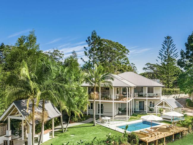 The Possum Creek retreat of pro surfer Matt Wilkinson and wife Anna Wilkinson has been listed for sale. Picture: mcgrath.com.au