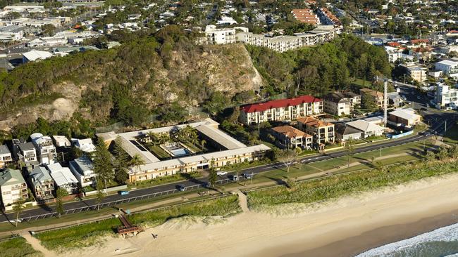 Aerial photo of the Nalu site, formerly known as Nobby's Outlook, which sold for $70m to Monaco Property Group. Picture: Supplied.