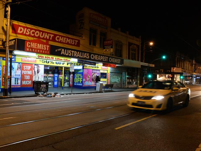 Jill Meagher passed Chemist warehouse and spoke with passing friends minutes before her murder. Picture: Mal Fairclough/news.com.au