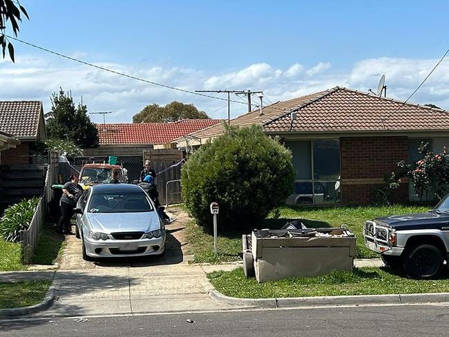 A woman is in a critical condition after being attacked by a pitbull in Dandenong: Picture: 9News