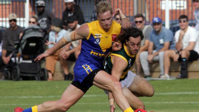 Sam Kerridge, playing for Heathcote District, has been one of the stars for Mildura this season. Picture GLENN MILNE