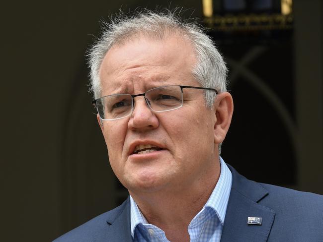 Scott Morrison was on Monday asked about the conduct of senior politicians in his ranks. Picture: James D Morgan/Getty Images