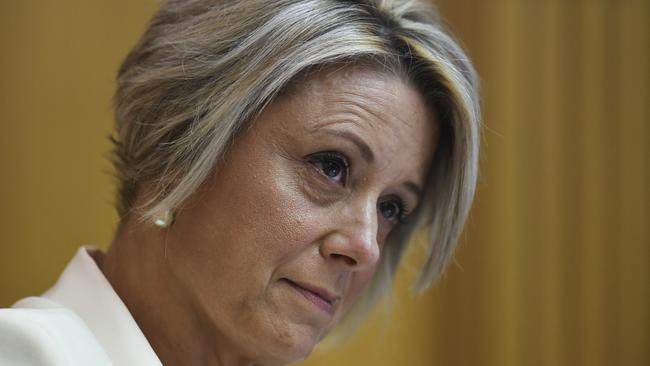 Labor Senator Kristina Keneally speaks during Senate Estimates at Parliament House in Canberra, Tuesday, May 29, 2018. (AAP Image/Lukas Coch) NO ARCHIVING