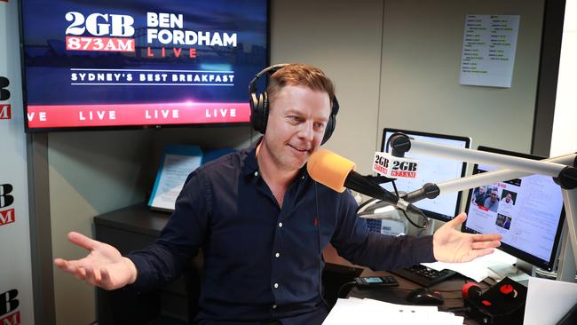 Industry sources say 2GB is ‘floundering’ and is at real risk of losing the top spot in the lucrative breakfast timeslot, now hosted by Ben Fordham. Picture: John Feder