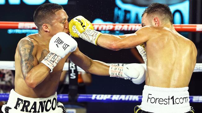 Moloney fought hard but couldn’t get the result. Photo by Mikey Williams/Top Rank via Getty Images.