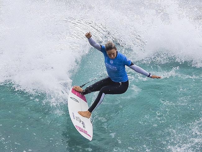 Sally Fitzgibbons moved into the No.1 position in surfing alongside Steph Gilmore after winning the Margaret River Pro.