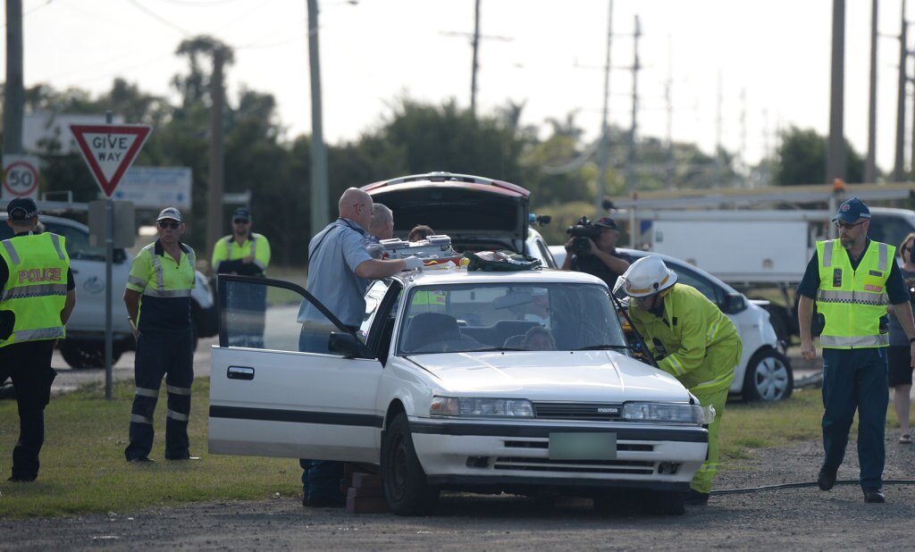 WATCH: Elderly Lady Trapped In Car After Door Crushed | The Courier Mail