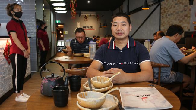 ’We’ve put in place precautions and disinfect our venues but what people are really afraid of is crowd,’ says Sydney’s Mr Stonepot owner Vincent Lei. Picture: Britta Campion.