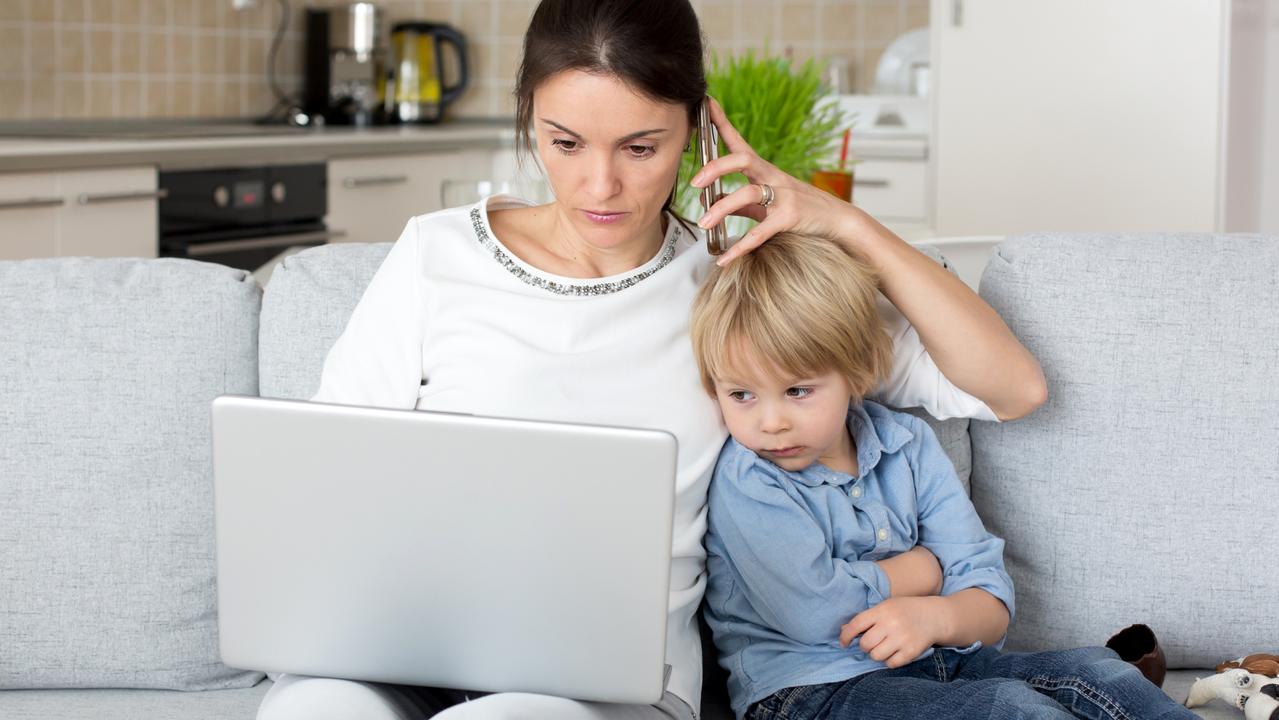 Apart from the lockdown, many of the mums are dealing with homeschooling their kids. Picture: iStock