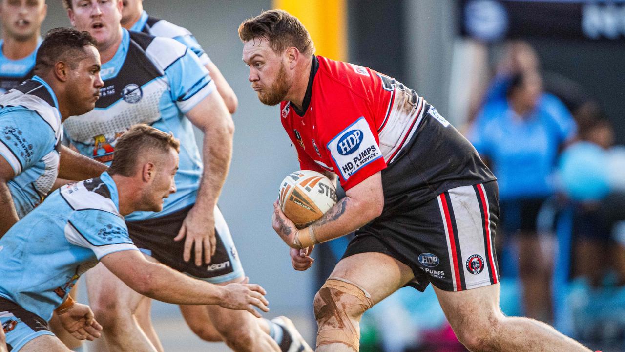 Dylan Vanderburg as the Litchfield Bears take on Northern Sharks in the 2023 NRL NT grand final. Picture: Pema Tamang Pakhrin