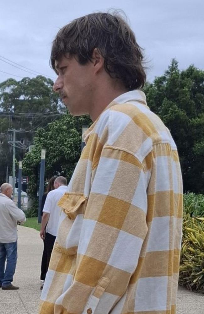 Joshua Charles Coates outside Coffs Harbour court on 18 March 2025.