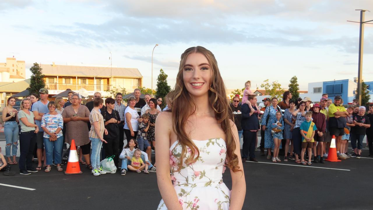 Students arriving at the Kingaroy State High School Formal at Kingaroy Town Hall on November 11.