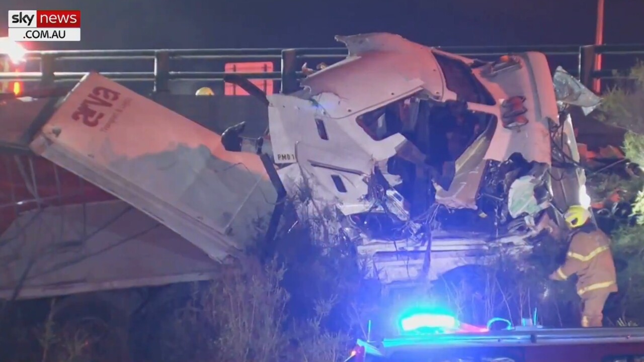 Melbourne truck crash causes chemical spill The Australian