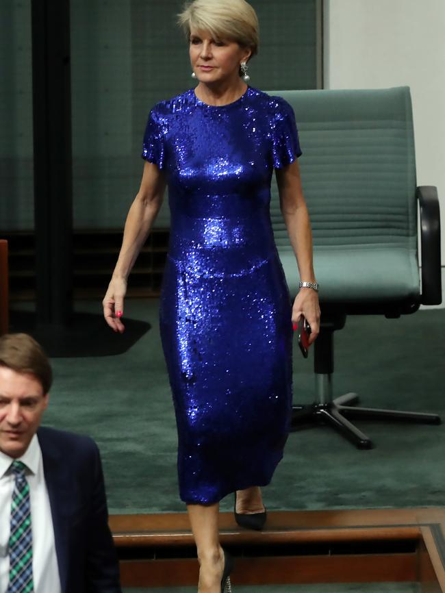 Julie Bishop in Canberra last night. Picture Gary Ramage