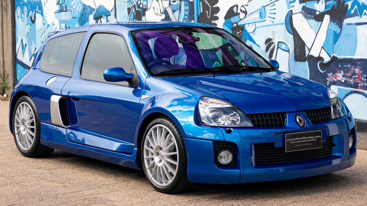 Believe it or not, under the bonnet of this Renault Clio purrs a Porsche-tuned 190kW V6.