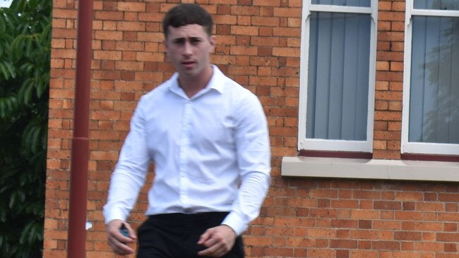 Ben Buggy outside the Gympie courthouse before his sentencing on February 3, 2023