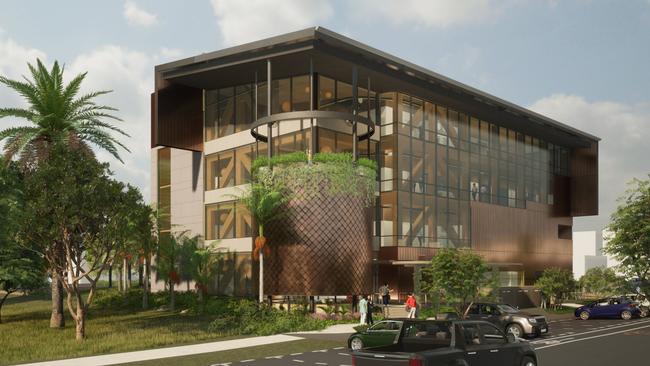 James Cook University have revealed the institution's vision for Cairns Tropical Enterprise Centre. The state-of-the-art building will form part of the Far North Queensland Health Innovation Precinct alongside Cairns Hospital’s new 32-bed surgical centre on Charles Street, Cairns North. Picture: Supplied