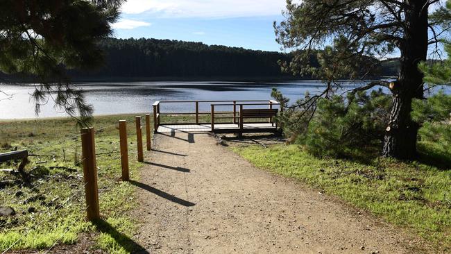 The forest walk lookout at the Myponga Reservoir trail. Picture: Mark Brake