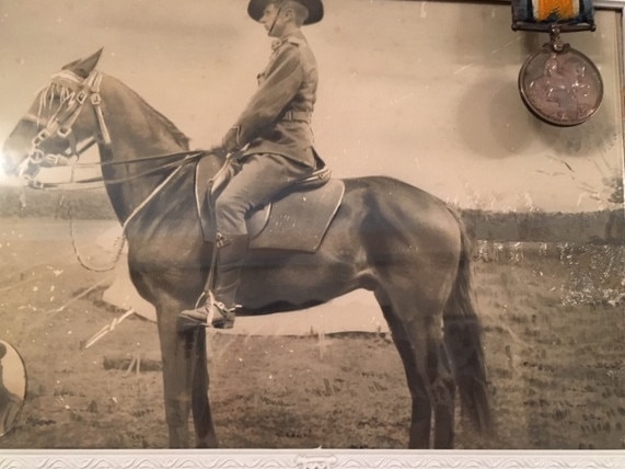 “Our grandfather Charles Leonard McDonald was part of the Light Horse Brigade in the First World War. Loved by his granddaughters Cheryl Lopresti and Janet Saxberg.” Picture: Supplied by Cheryl Lopresti