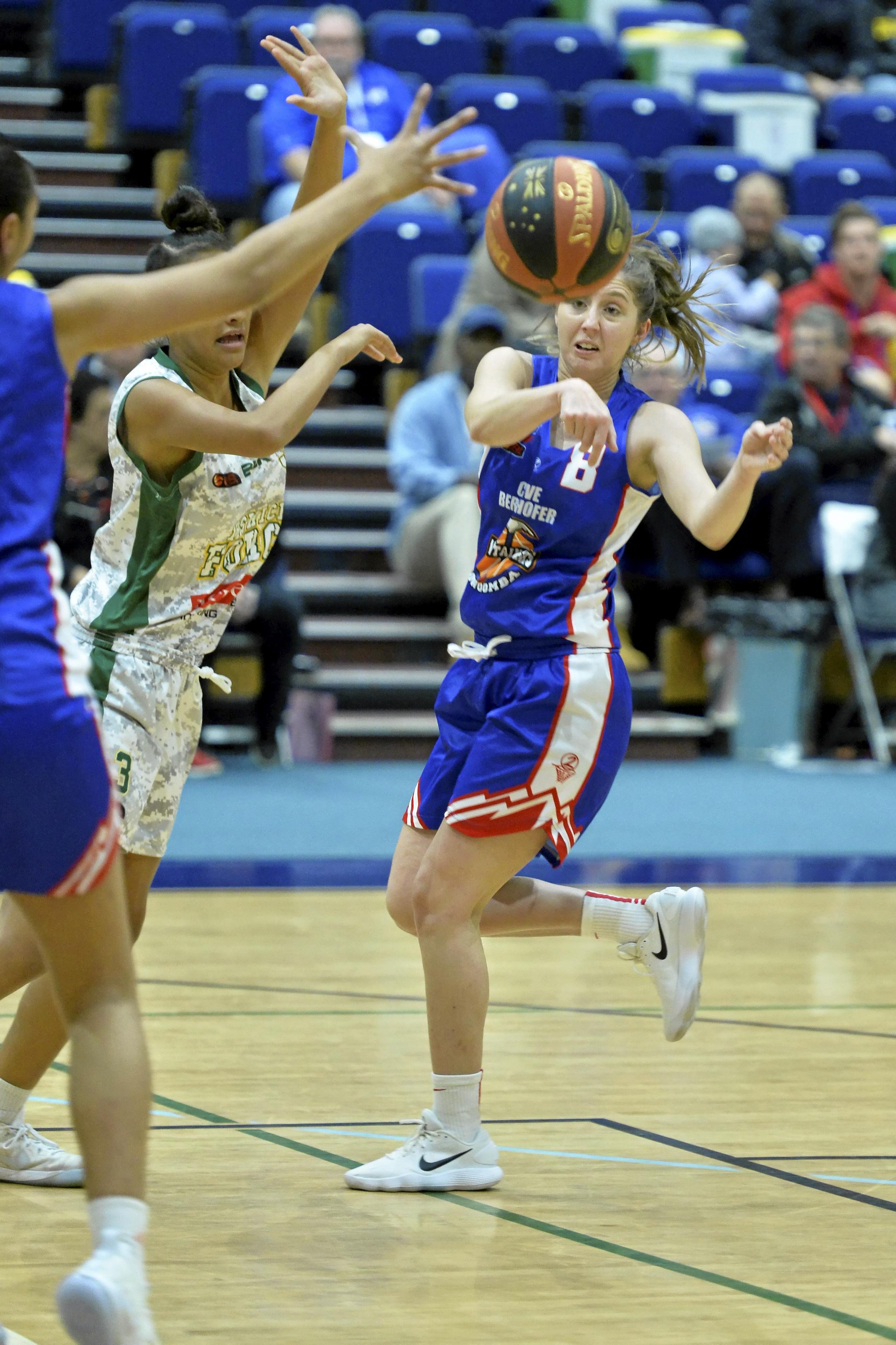 Celeste Williams of Toowoomba Mountaineers against Ipswich Force in QBL women round seven basketball at USQ's Clive Berghofer Recreation Centre, Saturday, June 9, 2018. Picture: Kevin Farmer